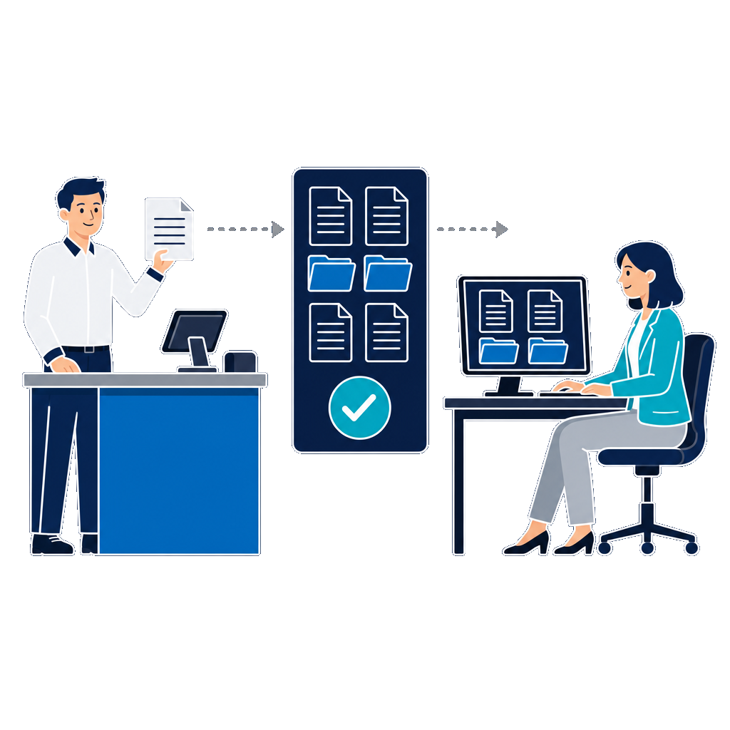 Digitaler Dokumenten-Workflow im Handel: Lieferscheine und Rechnungen zentral abgelegt und geprüft